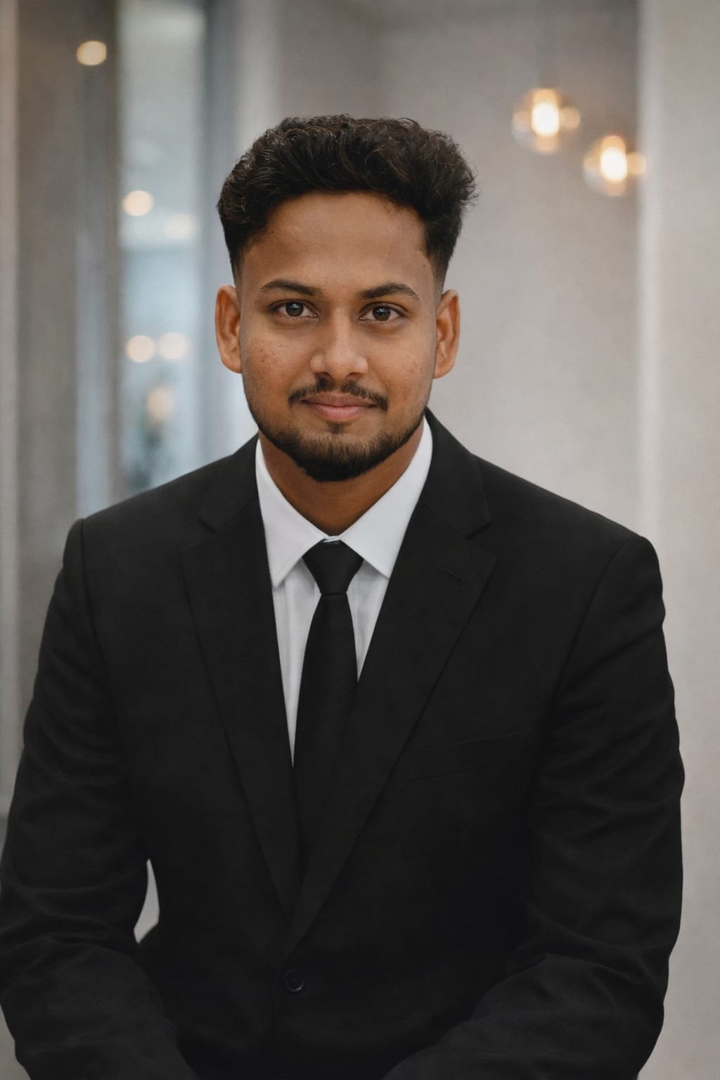 Shivam Singh, Founder’s Office at Tejas Defence Academy, in a black blazer